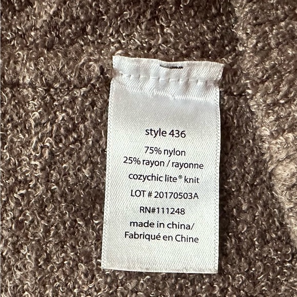 Women’s Barefoot Dreams CozyChic Lite Cardigan  Size Small/ Medium - Picture 5 of 6